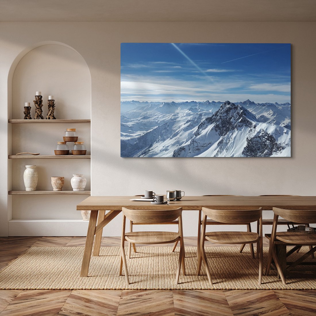 Obraz na płótnie - góry, śnieg, krajobraz