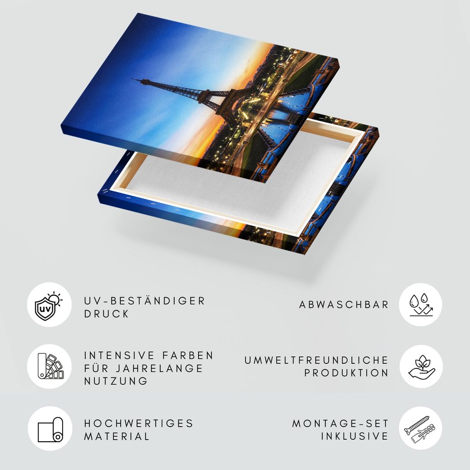 Obraz na płótnie - wieża Eiffla, Paryż, miasto