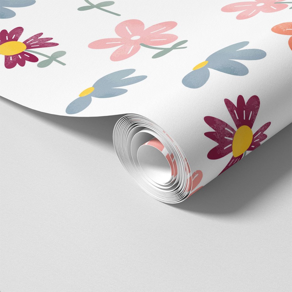 Tapeta - kwiaty, płatki, łodygi