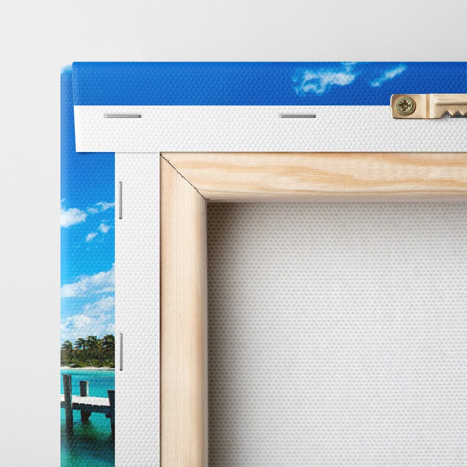 Obraz na płótnie - morze, plaża, pomost