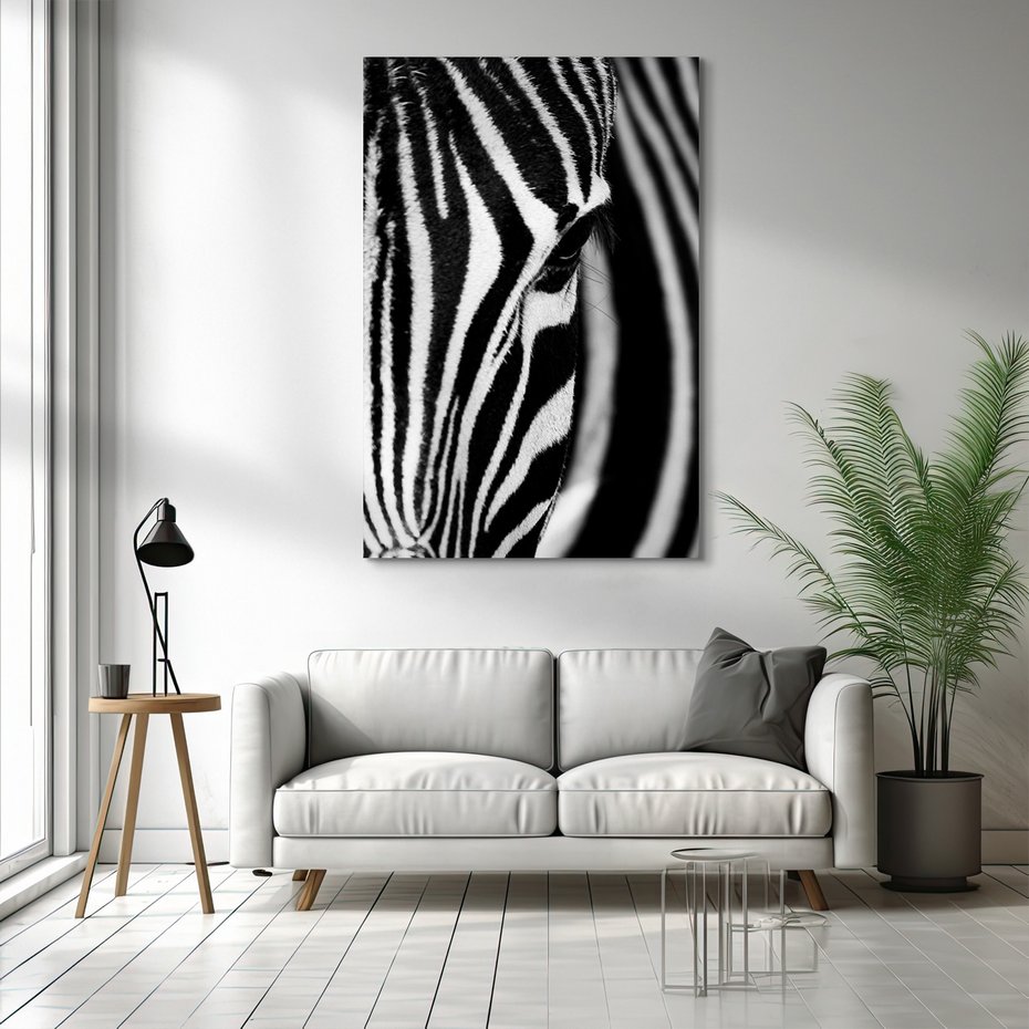 Obraz na płótnie - zebra, zwierzę, paski