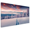 Obraz na płótnie - zima, śnieg, krajobraz