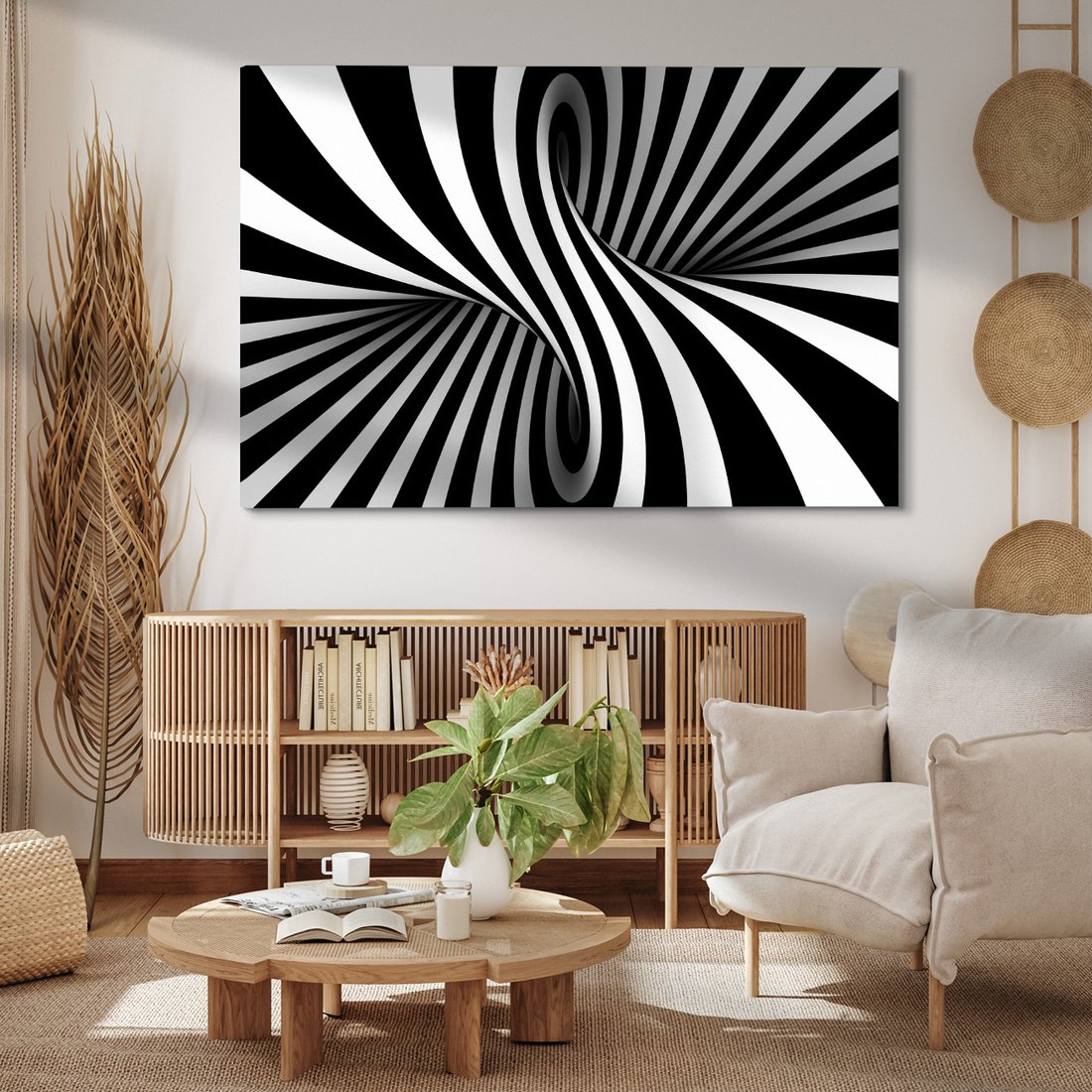 Obraz na płótnie - abstrakcja, spirala, iluzja