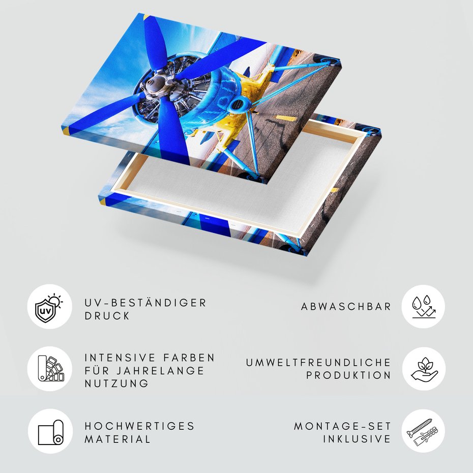 Obraz na płótnie - samolot, niebo, silnik