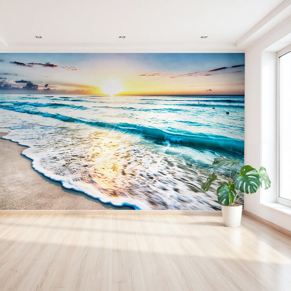 Fototapeta - plaża, morze, słońce