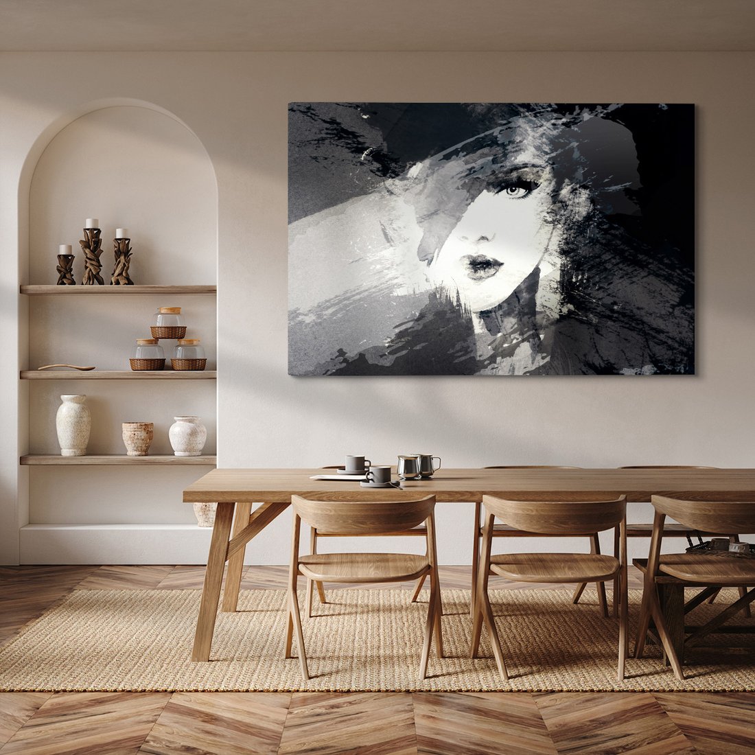Obraz na płótnie - portret, kobieta, abstrakcja