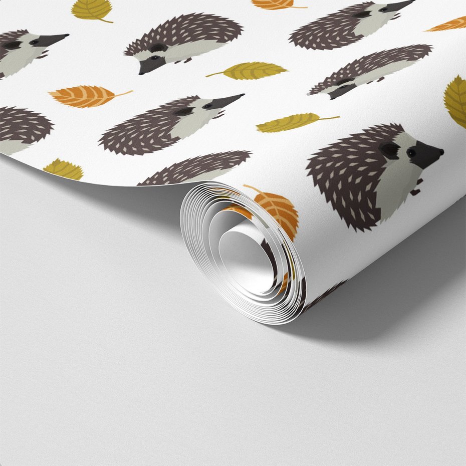 Tapeta - jeże, liście, tło