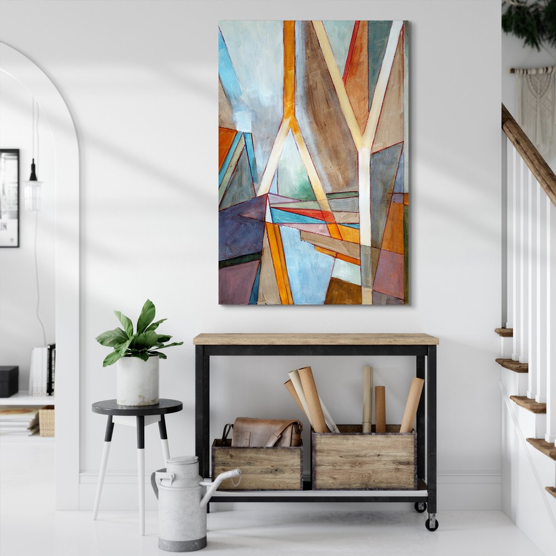 Obraz na płótnie - abstrakcja, geometria, kolory
