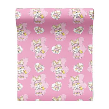 Tapeta - dziecięca, królik, kaczka,