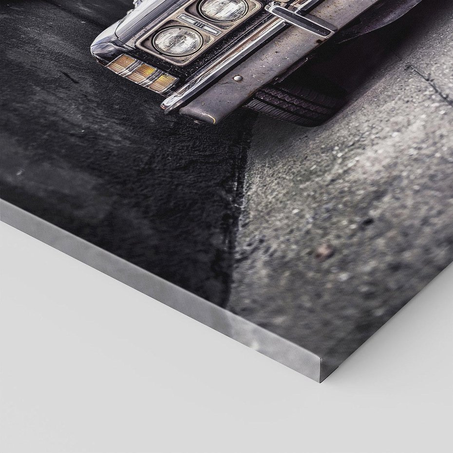 Obraz na płótnie - samochód, stary, ulica