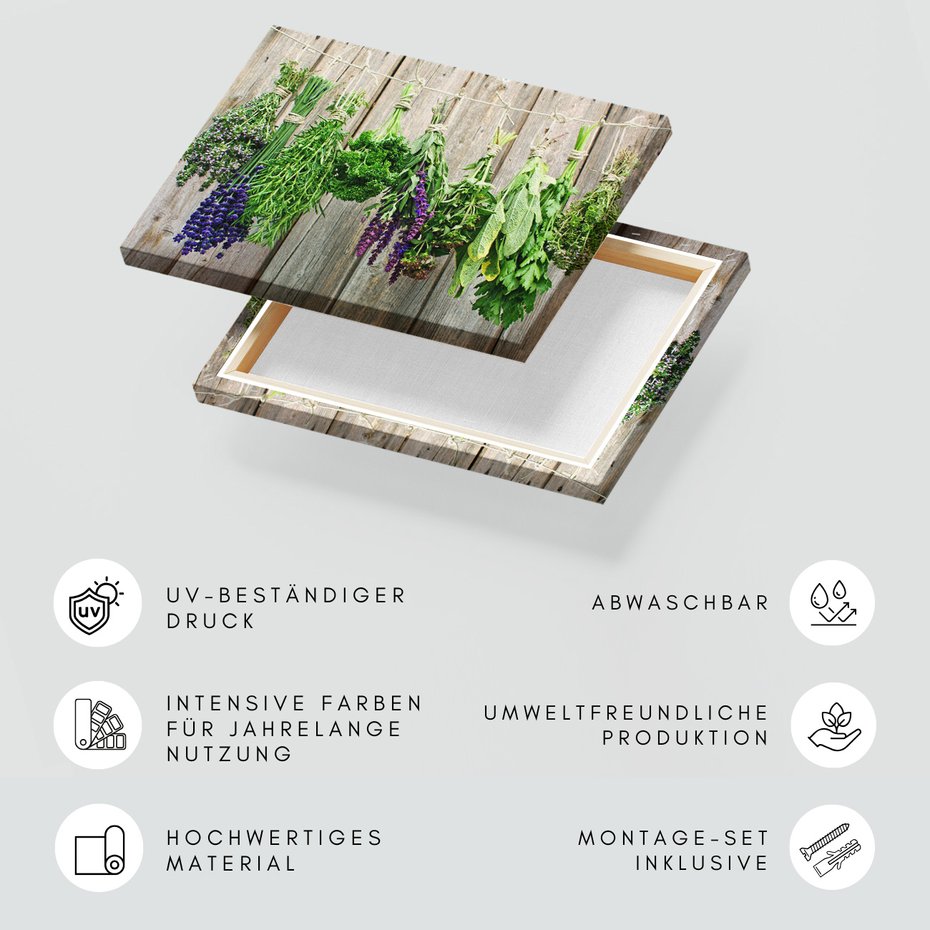 Obraz na płótnie - zioła, suszenie, dekoracja