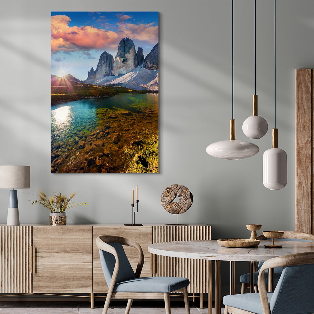 Obraz na płótnie - góry, jezioro, krajobraz