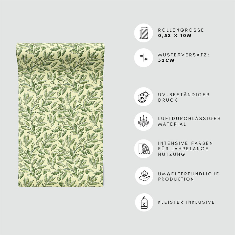 Tapeta - liście, gałązki, natura