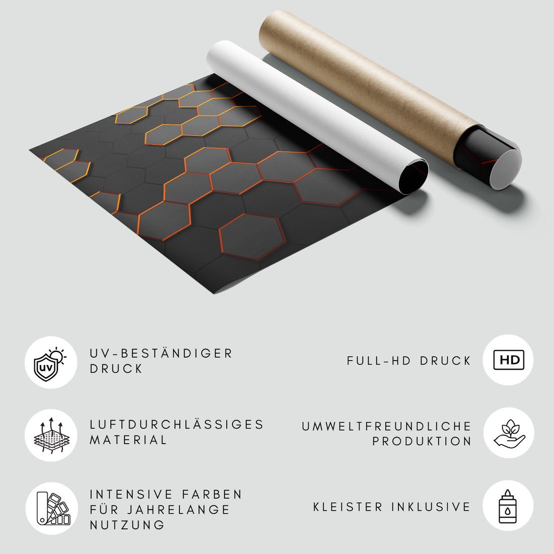 Fototapeta - abstrakcja, heksagony, geometria