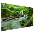 Obraz na płótnie - wodospad, natura, zieleń