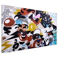 Obraz na płótnie - abstrakcja, graffiti, sztuka
