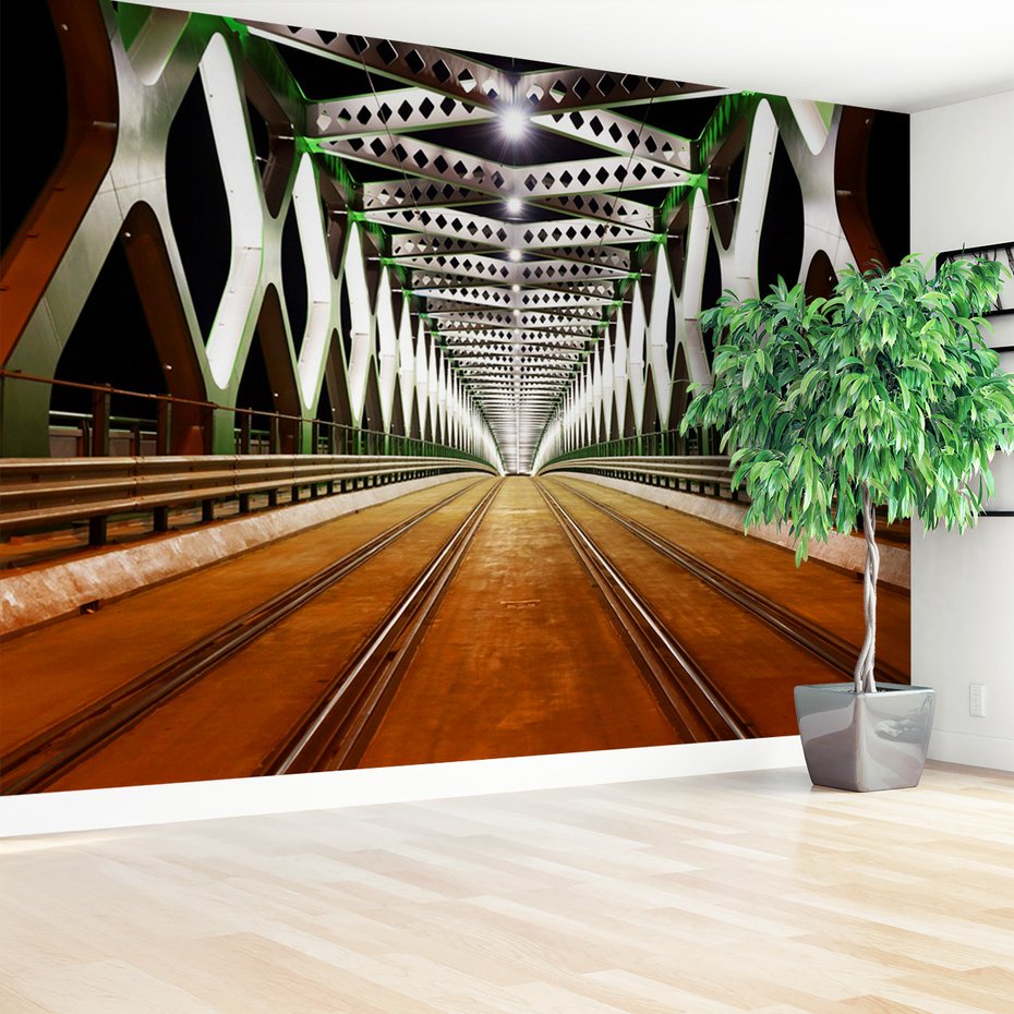 Fototapeta - most, noc, oświetlenie