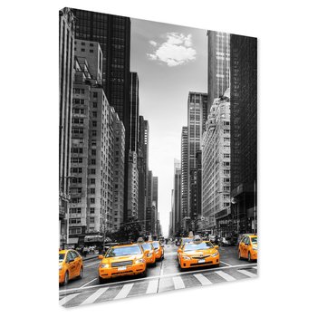 Obraz na płótnie - miasto, taksówki, ulica