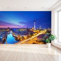 Fototapeta - berlin, miasto, noc