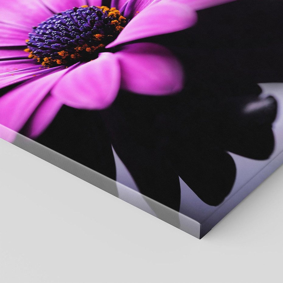 Obraz na płótnie - kwiat, fioletowy, woda