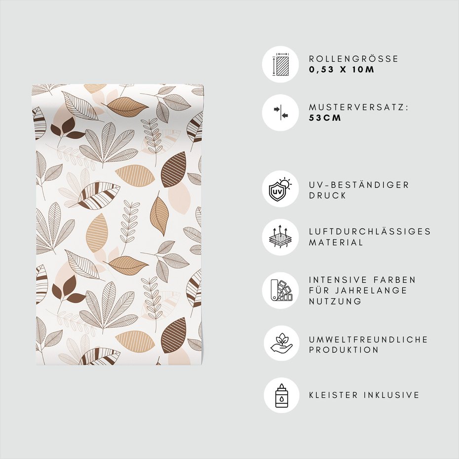 Tapeta - liście, natura, wzór