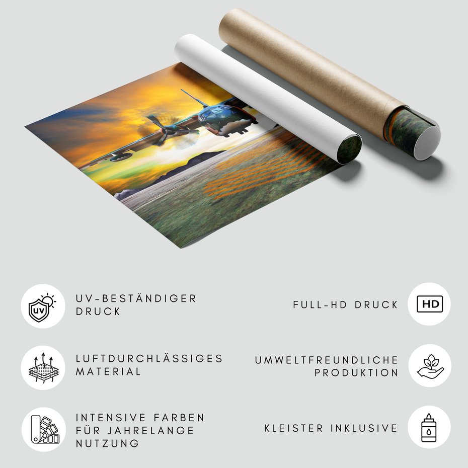 Fototapeta - samolot, start, niebo