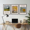 Zestaw obrazy w ramie, plakaty - Van Gogh, obrazy, sztuka - rama czarna