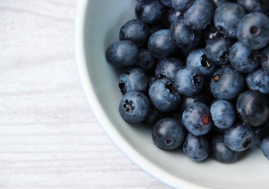 Fototapeta - jagody, miska, owoce