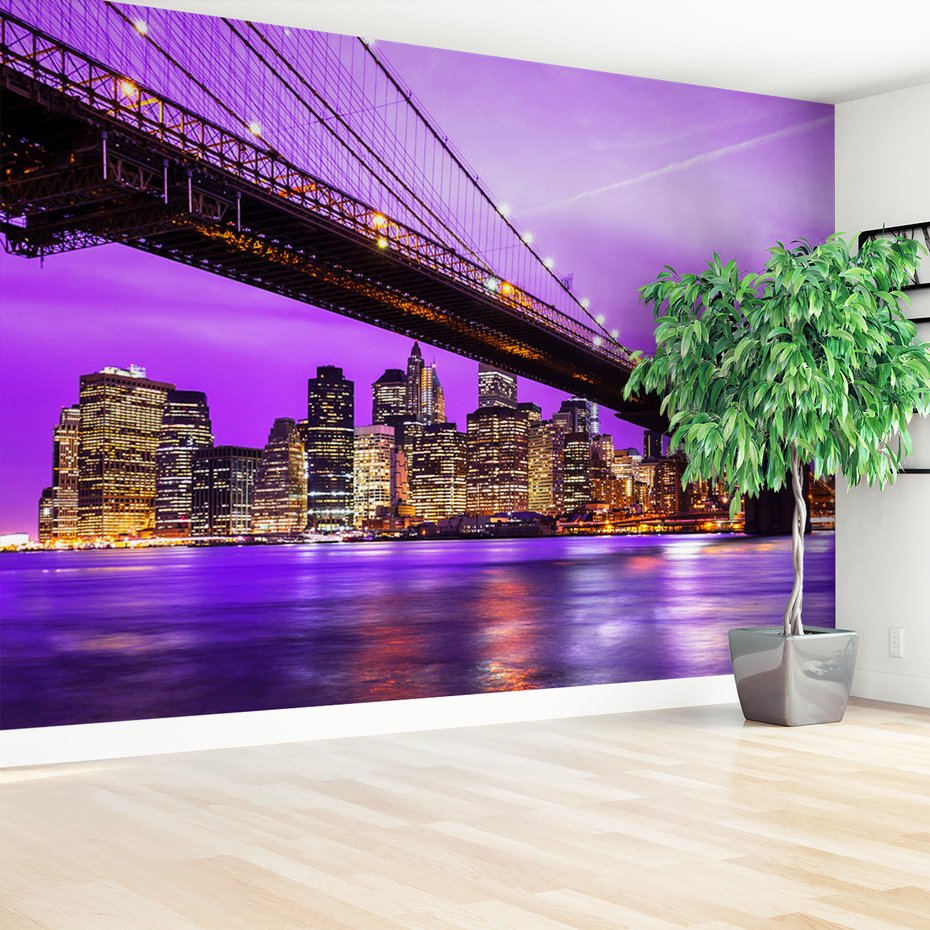 Fototapeta - most, miasto, noc