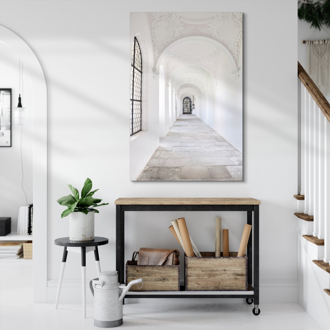 Obraz na płótnie - korytarz, architektura, wnętrze