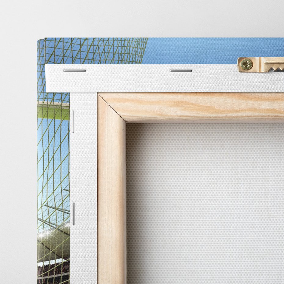 Obraz na płótnie - stadion, piłka nożna, kibice