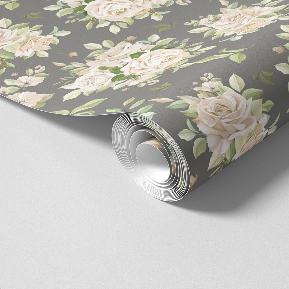 Tapeta - róże, bukiet, liście