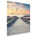 Obraz na płótnie - plaża, morze, ptaki