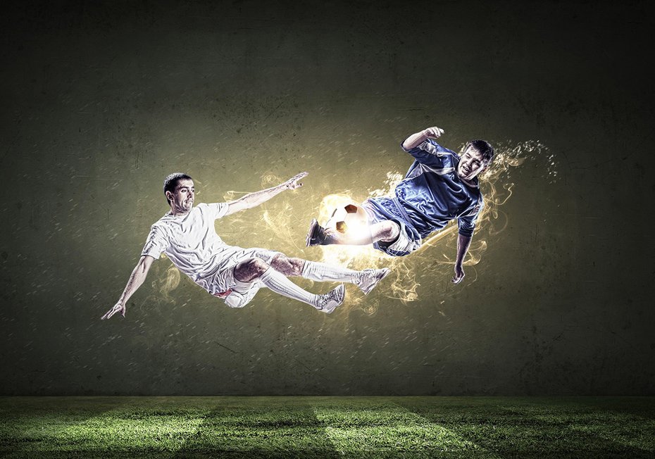 Fototapeta - piłka nożna, sport, gracze