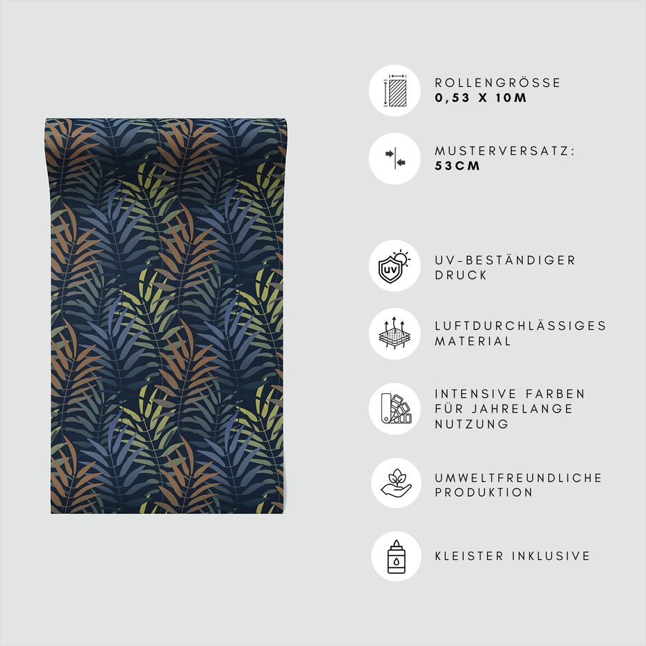 Tapeta - liście, ornament, tło