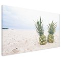 Obraz na płótnie - ananas, plaża, owoce