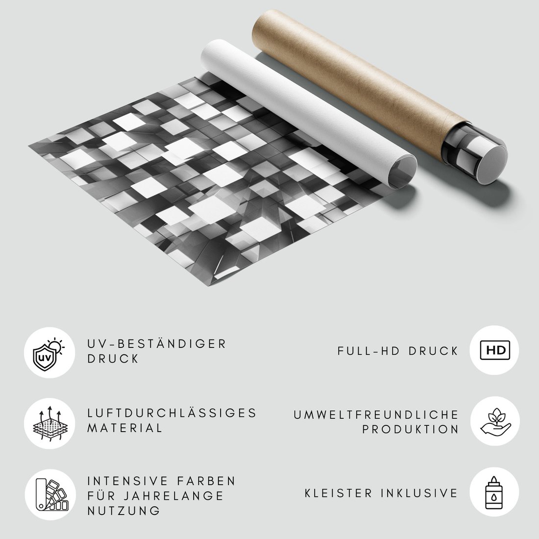 Fototapeta - kostki, szary, biały