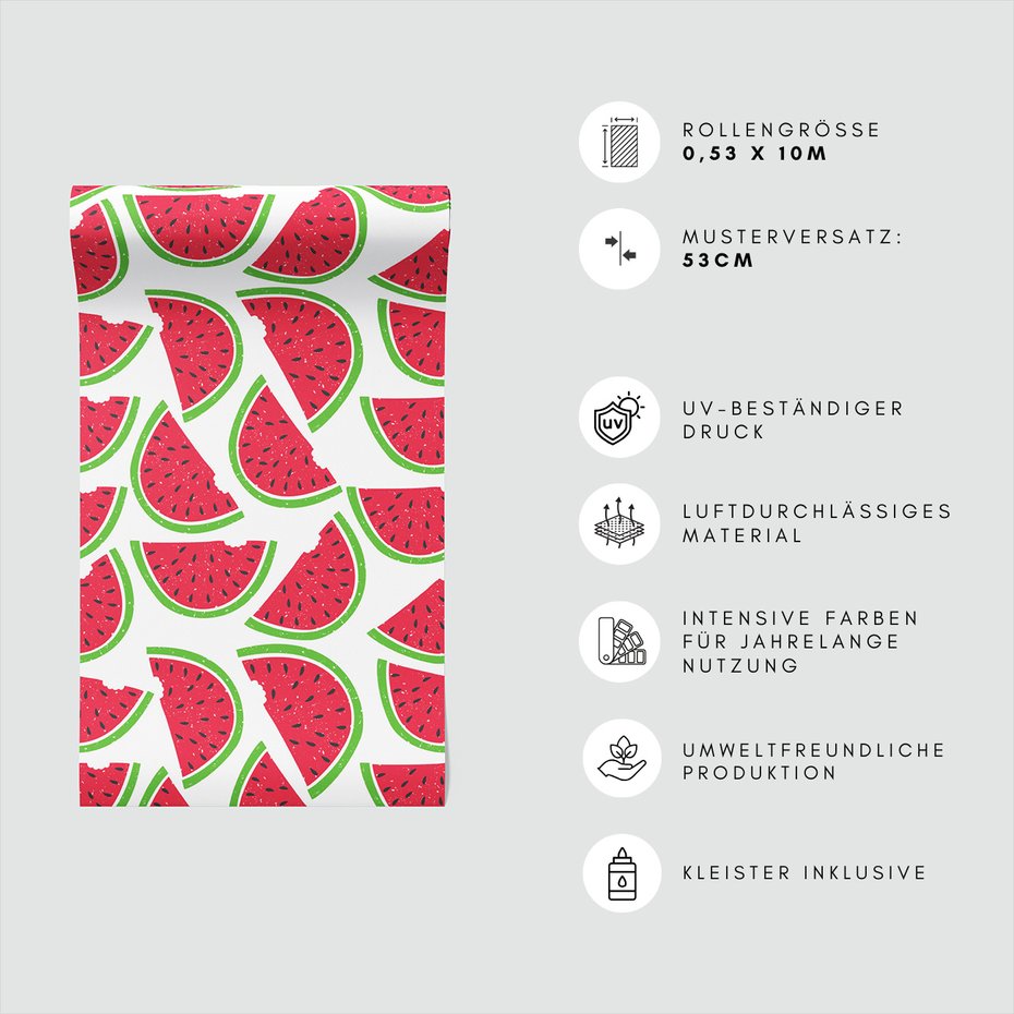 Tapeta - arbuz, lato, owoc