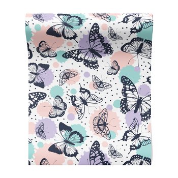 Tapeta - motyle, tło, kropki