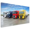 Obraz na płótnie - ciężarówki, transport, pojazdy