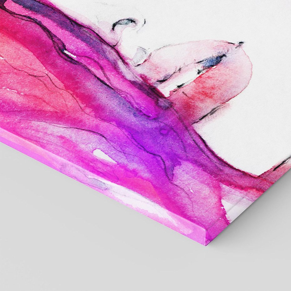 Obraz na płótnie - portret, akwarela, twarz