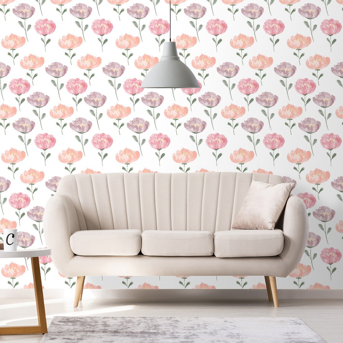 Tapeta - kwiaty, akwarela, kompozycja