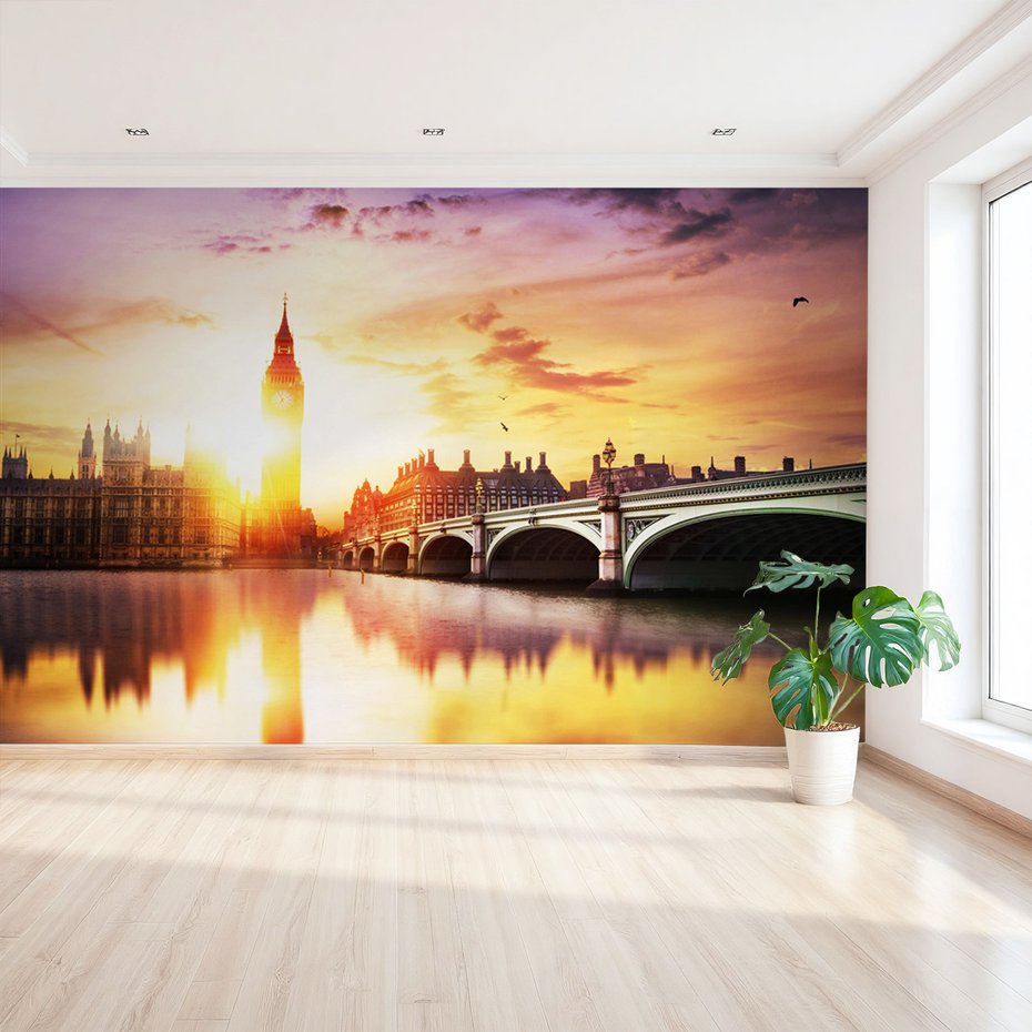 Fototapeta - Big Ben, Londyn, Tamiza