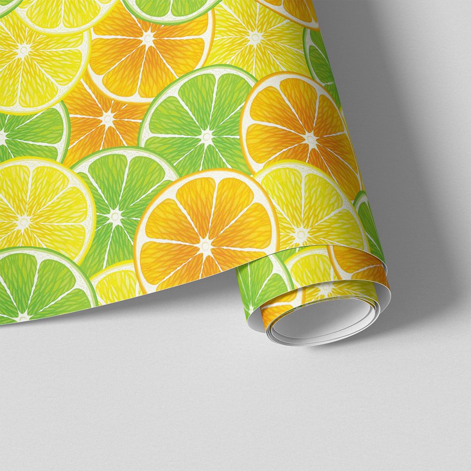 Tapeta - owoce, cytrusy, plasterki