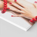 Obraz na płótnie - manicure, pedicure, czerwony