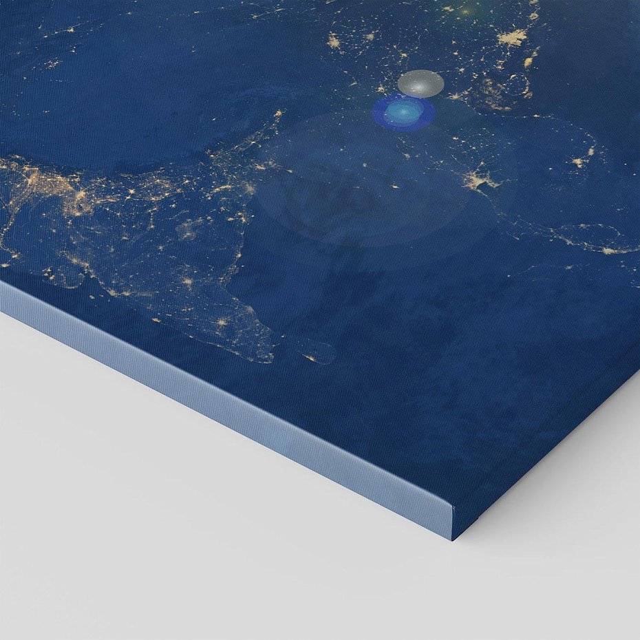 Obraz na płótnie - ziemia, kosmos, księżyc