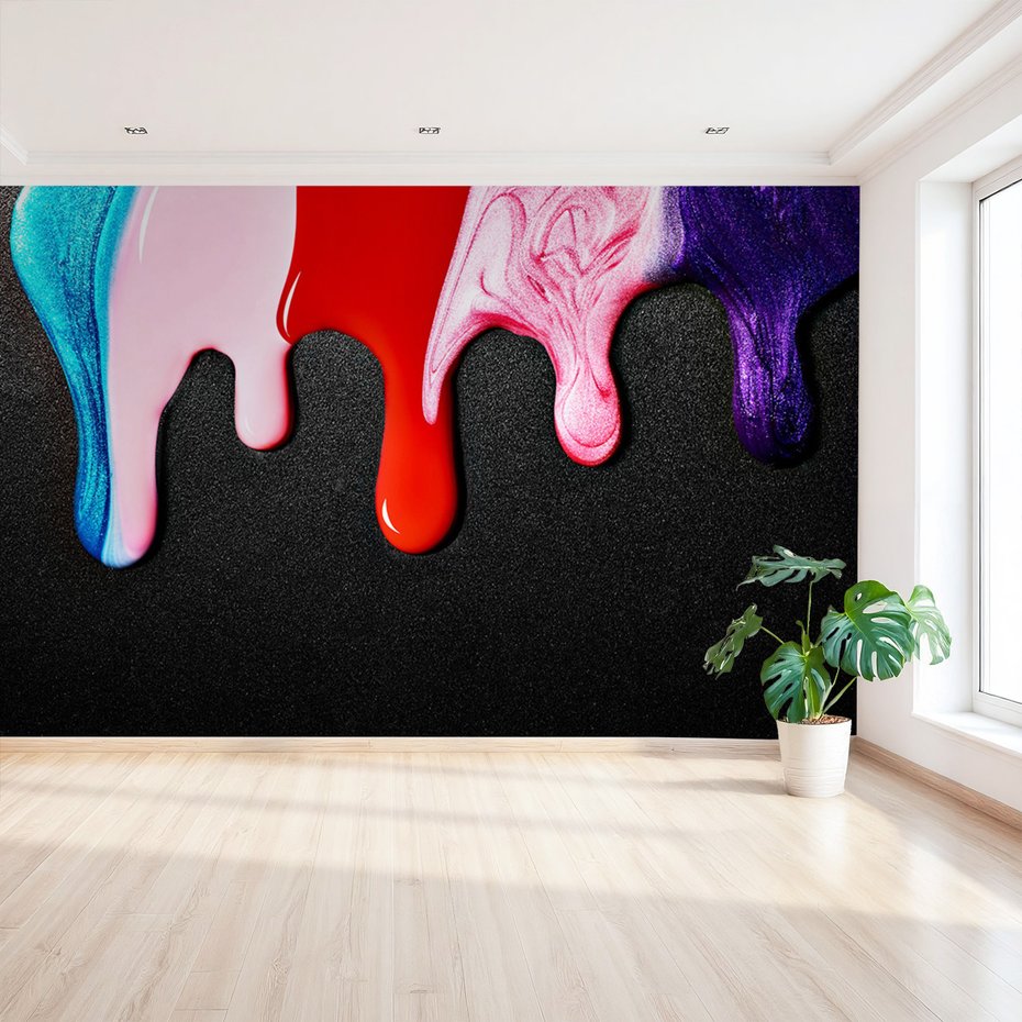 Fototapeta - farby, kolory, abstrakcja