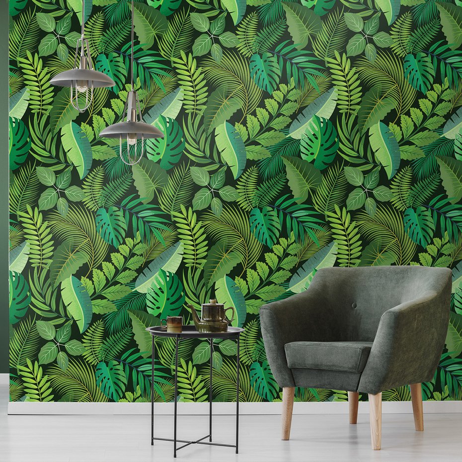 Tapeta - liście, dżungla, roślinność