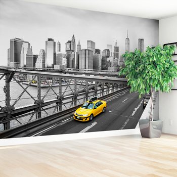 Fototapeta - miasto, most, taksówka