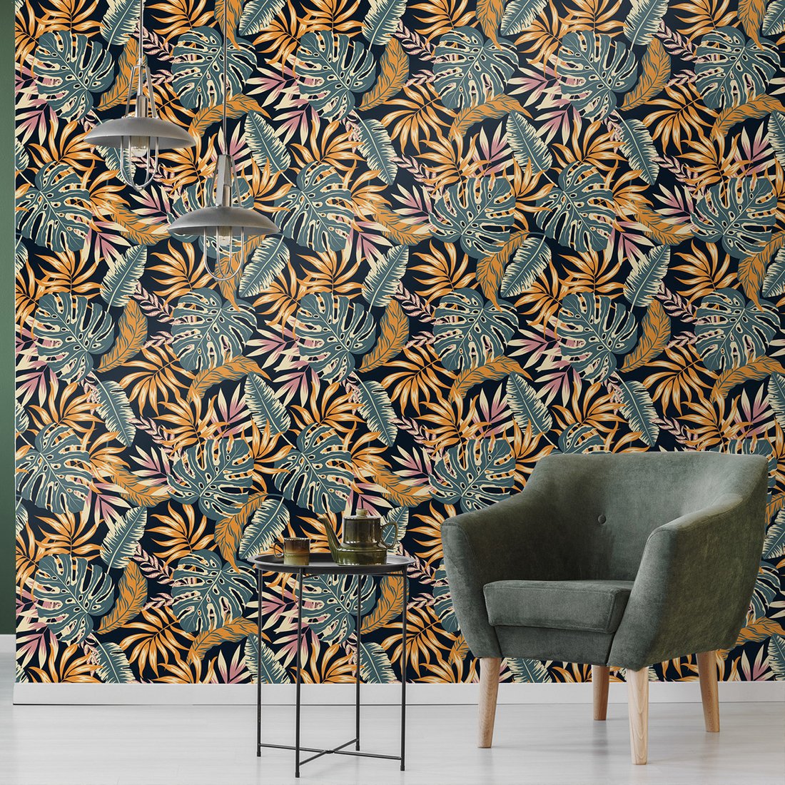 Tapeta - liście, monstera, roślinność